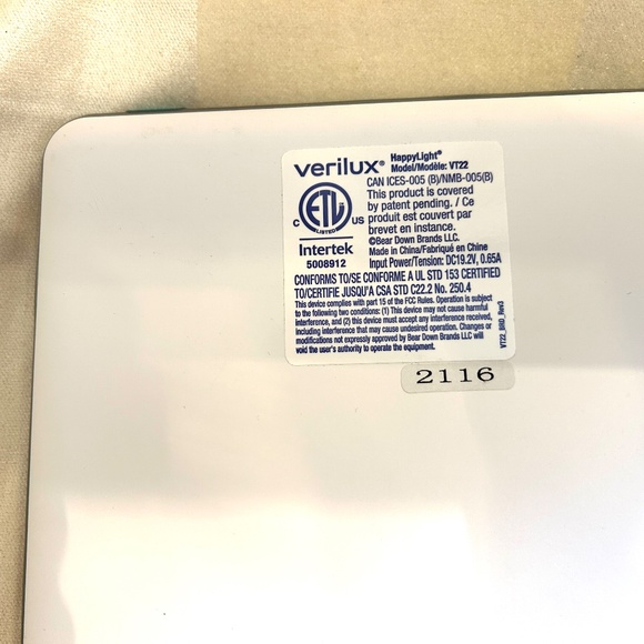 VERILUX HAPPYLIGHT LUMI LED LIGHT THERAPY LAMP VT31 NEW WITHOUT BOX - Picture 6 of 9